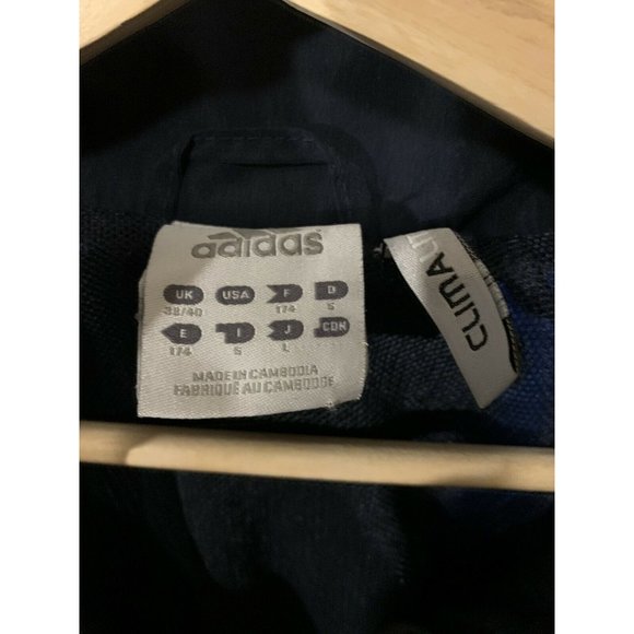 Adidas Navy/White Full Zip Men's Track Jacket - Size M UK 38/40 - Picture 2 of 8